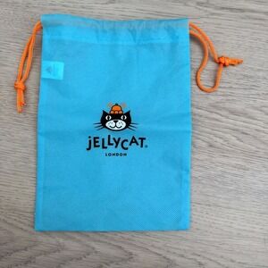 Jellycat Drawstring Gift Bag Blue Orange Logo Dust Bag OS